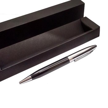 İsim Yazılı Klasik Model Siyah Metal Tek Tükenmez Kalem